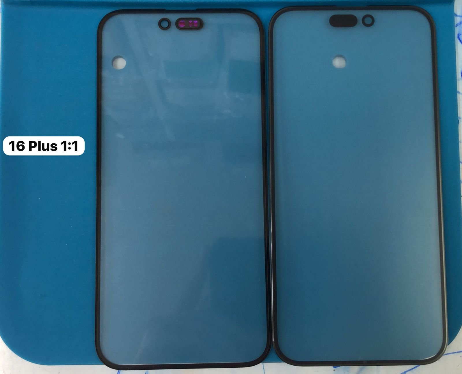 IPHONE 16 PLUS VIDRO + OCA * FURO ORIGINAL 1:1